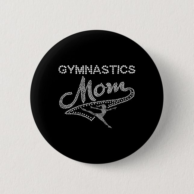 Gymnastics Mum Cute Support Women  Dancing   6 Cm Round Badge (Front)