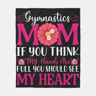 Gymnastics Mum Fleece Blanket