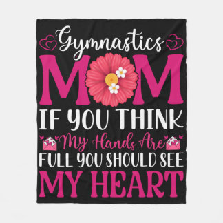 Gymnastics Mum Fleece Blanket