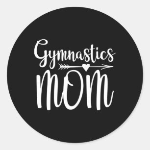 Gymnastics Mum Gymnast Parent Classic Round Sticker