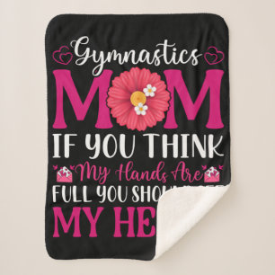 Gymnastics Mum Sherpa Blanket
