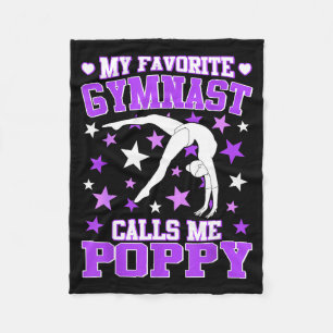 Gymnastics My Favorite Gymnast Calls Me Ppy Fleece Blanket