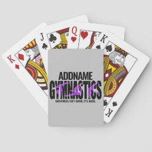 Gymnastics NAME Acrobatic Team Handspring Gymnast  Playing Cards