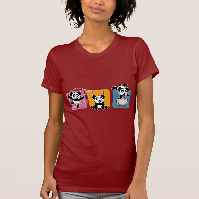 Gymnastics Pandas T-Shirt (Front)