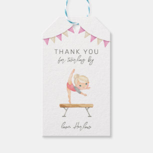 Gymnastics Party Favour Tag