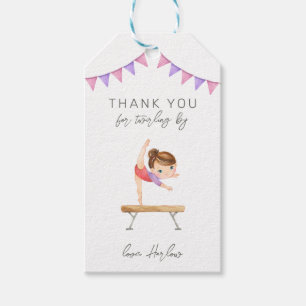 Gymnastics Party Favour Tag