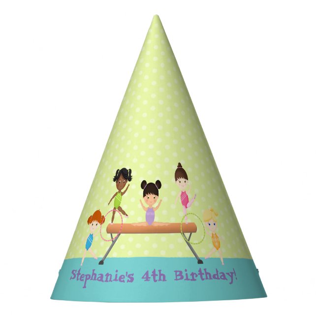 Gymnastics Party Hat (Front)
