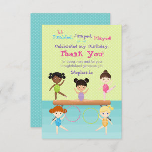 Gymnastics Party Invitation