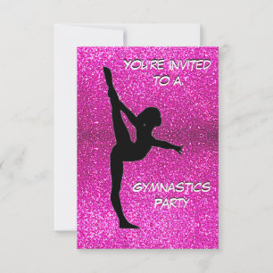 Gymnastics Party Invitation
