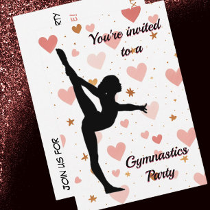 Gymnastics Party Invitation