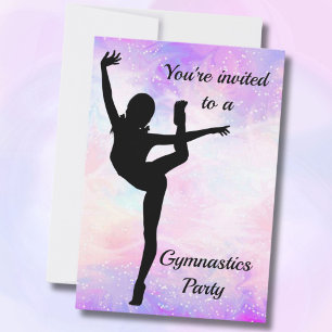 Gymnastics Party Invitation