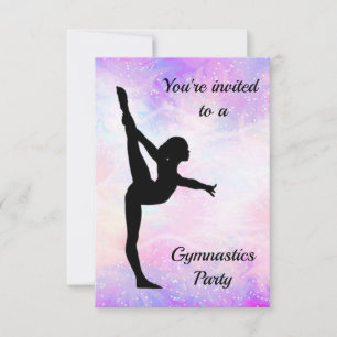 Gymnastics Party Invitation