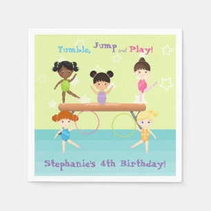 Gymnastics Party Napkin