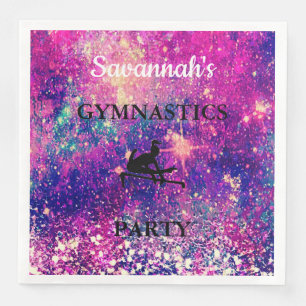 GYMNASTICS PARTY Personalised Set of 50 NAPKINS