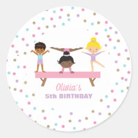 Gymnastics pastel birthday