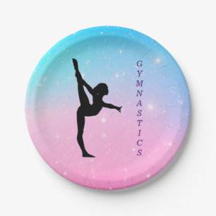 Gymnastics Pastel Paper Plates
