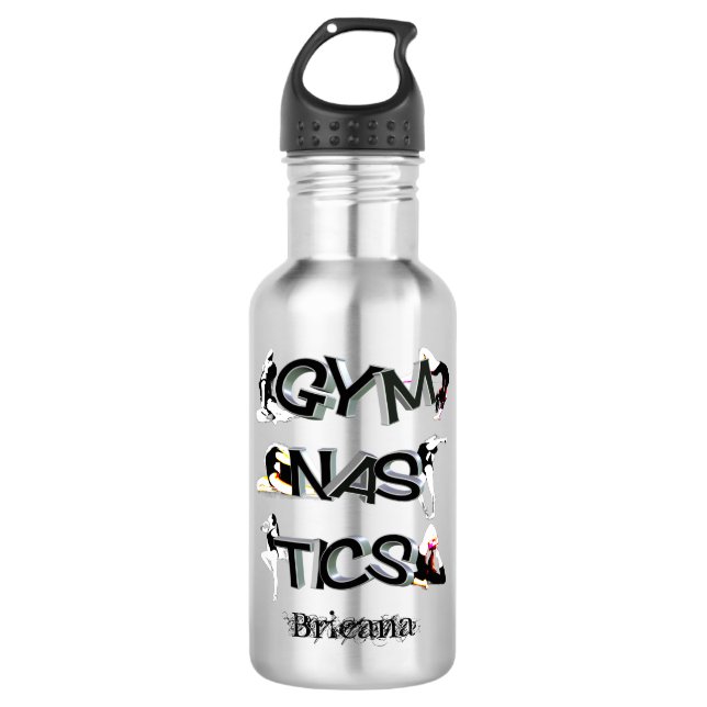 Gymnastics Personalised 532 Ml Water Bottle (Front)