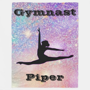 Gymnastics Personalised Fleece Blanket