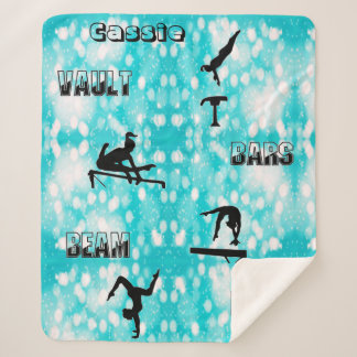 Gymnastics Personalised Sherpa Blanket