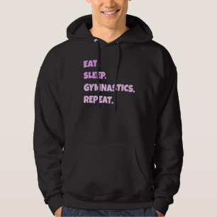 Gymnastics Png Eat Sleep Sports Repeat For Men Hoodie