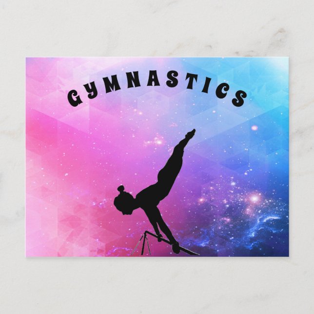 Gymnastics Postcard for Girls who love Gymnastics! (Front)