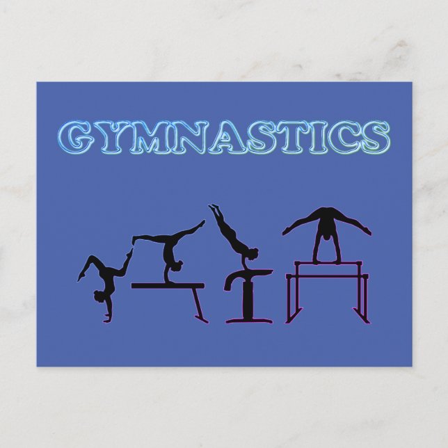 Gymnastics Postcard for Girls who love Gymnastics! (Front)