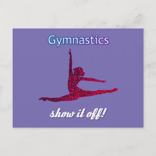 Gymnastics Postcard for Girls who love Gymnastics!