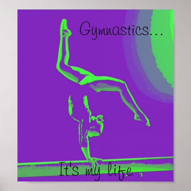 Gymnastics poster "It's my life" (Front)
