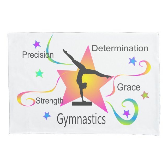 Gymnastics - Precision Strength Determination Grac Pillowcase (Front)