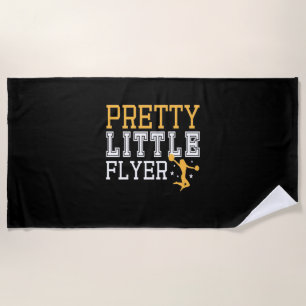 Gymnastics Pretty Little Flyer Beach Towel