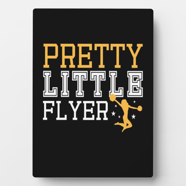 Gymnastics Pretty Little Flyer Plaque (Front)