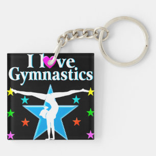 GYMNASTICS PRINCESS KEY RING