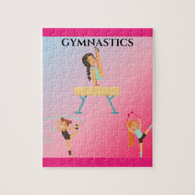 Gymnastics puzzle for girl's. (Vertical)