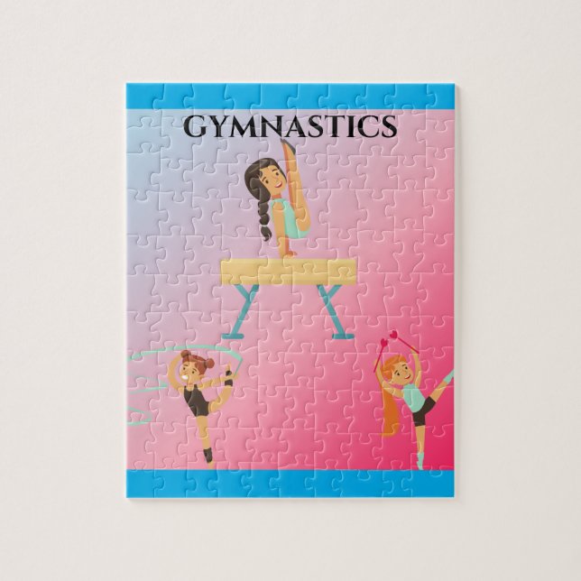 Gymnastics puzzle for girl's. (Vertical)