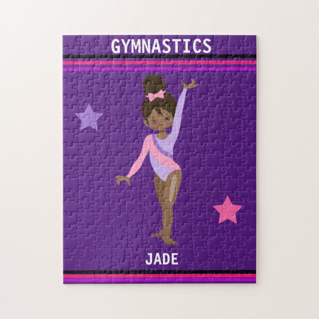  GYMNASTICS PUZZLE FOR GIRLS PERSONALIZED (Vertical)