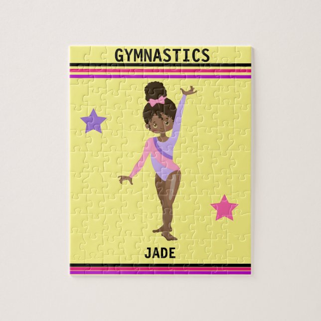  GYMNASTICS PUZZLE FOR GIRLS PERSONALIZED (Vertical)
