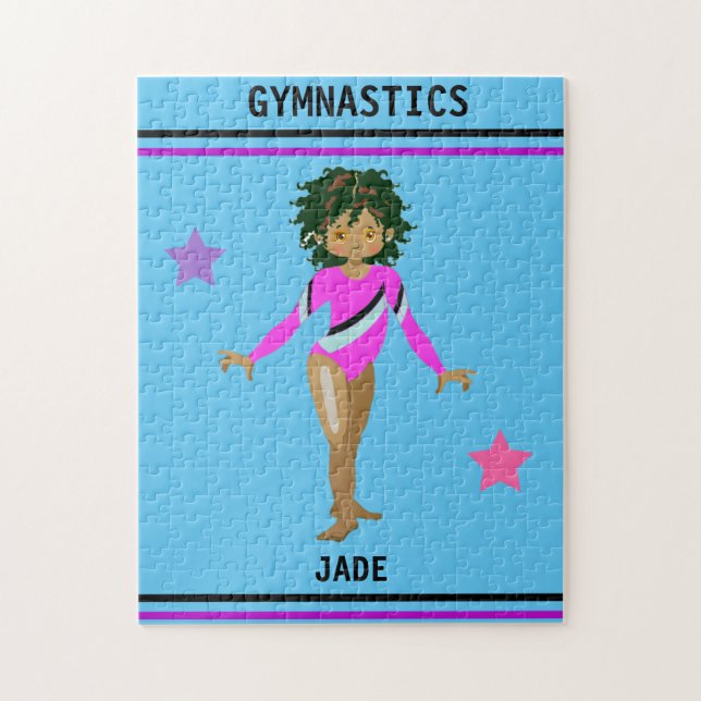  GYMNASTICS PUZZLE FOR GIRLS PERSONALIZED (Vertical)