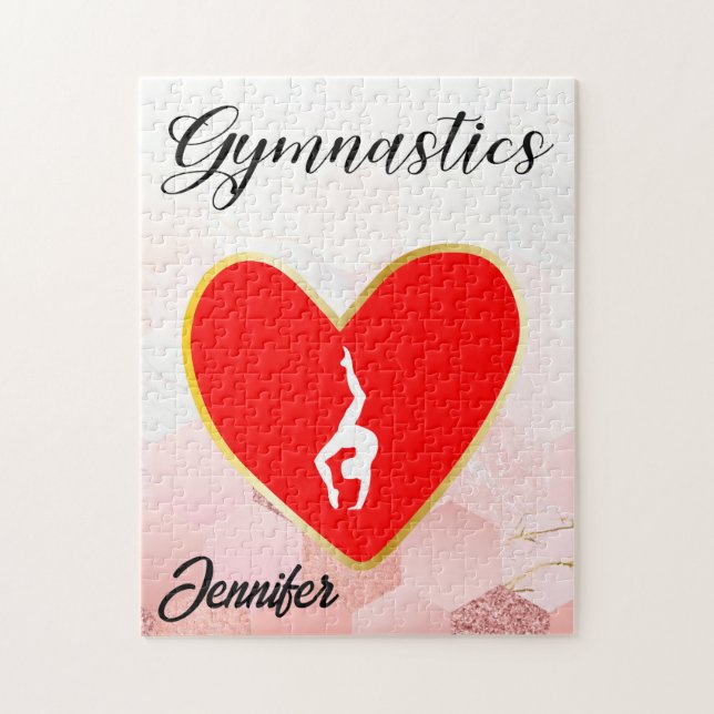 GYMNASTICS PUZZLE PERSONALIZED (Vertical)