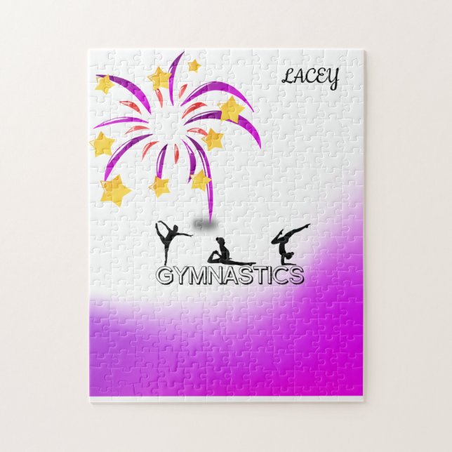 GYMNASTICS PUZZLE PERSONALIZED! (Vertical)