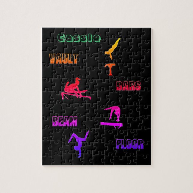 Gymnastics Puzzle - Vault, Bars, Beam, Floor (Vertical)