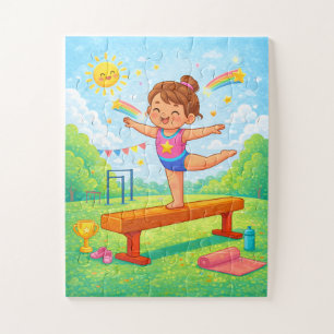Gymnastics Puzzle   Young Gymnast Balance Beam