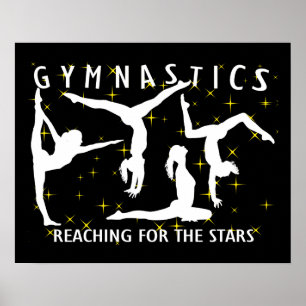 Gymnastics Reaching For The Stars Poster
