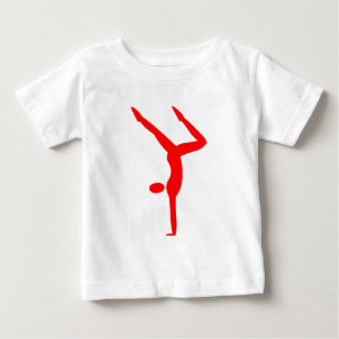 Gymnastics - Red Baby T-Shirt