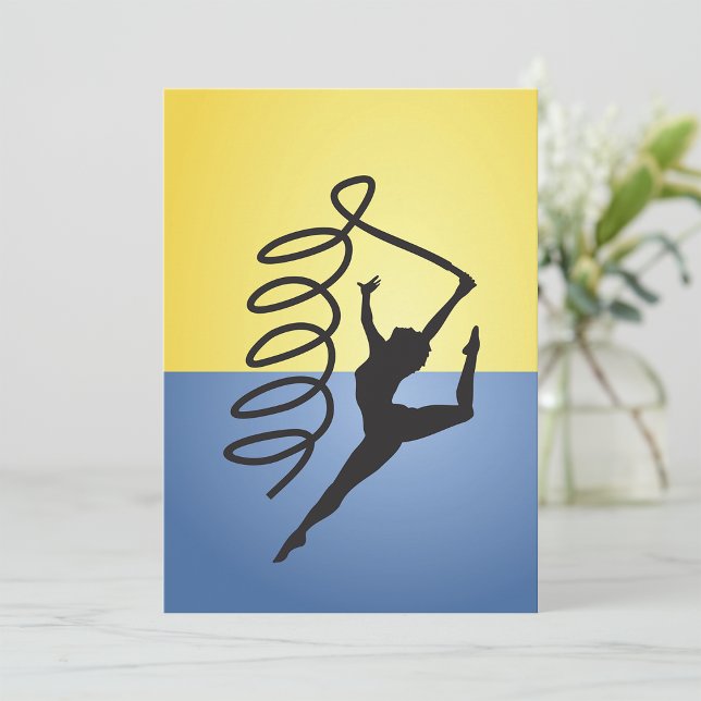 Gymnastics Ribbon Routine Invitations (Creator Uploaded)