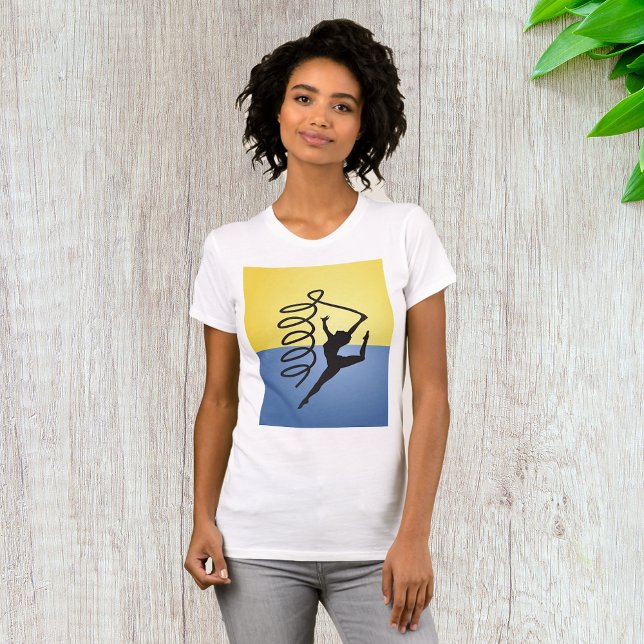 Gymnastics Ribbon Routine Womens T-Shirt (Creator Uploaded)