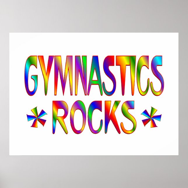 GYMNASTICS ROCKS POSTER (Front)
