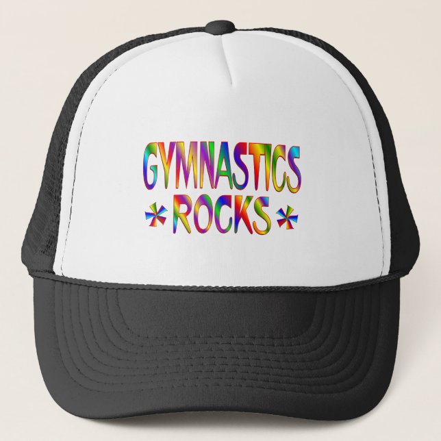 GYMNASTICS ROCKS TRUCKER HAT (Front)