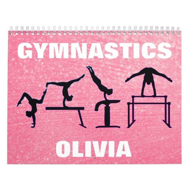 Gymnastics Rose Pink Calendar (Cover)