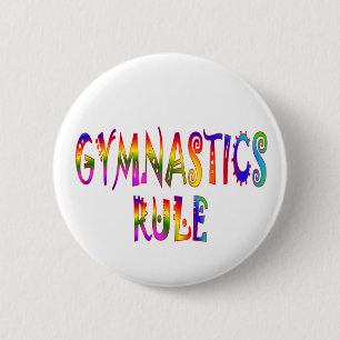 Gymnastics Rule 6 Cm Round Badge
