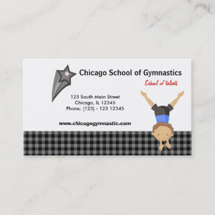 Gymnastics School Business Card